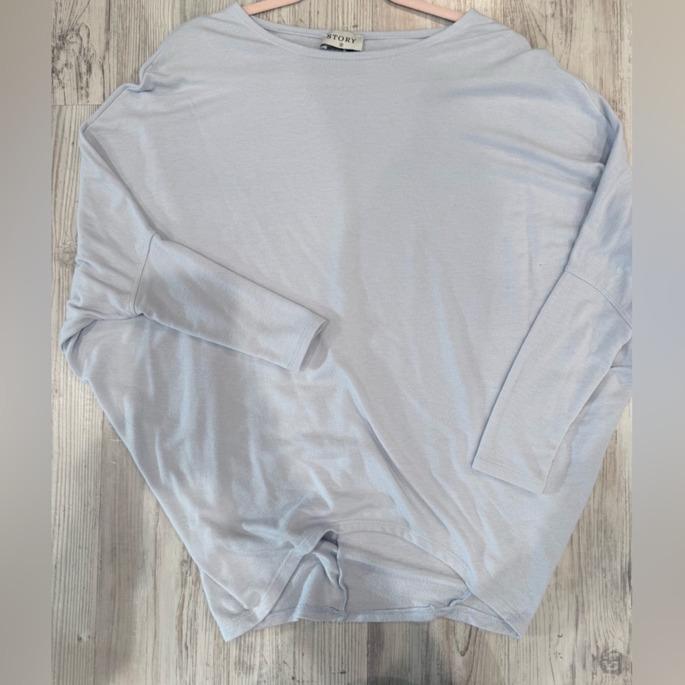 STORY Light Blue Women's Long Sleeve Top
